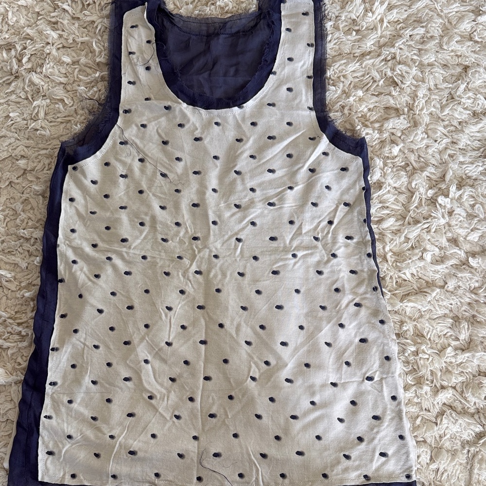 Polka Dot Sleeveless Top
